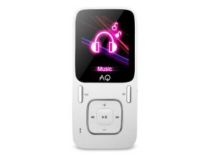 AQ MP02 MP3 přehrávač s rádiem - bílý