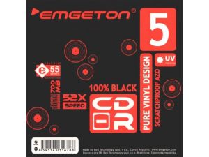 Emgeton CD-R Pure Vinyl Black 5Pack