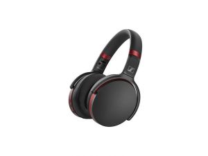 Sennheiser HD 458BT domácí Bluetooth sluchátka - černá s červenými prvky