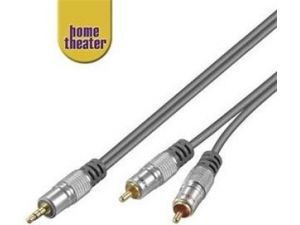 Home Theater kabel jack 3,5mm 2x CINCH 10m