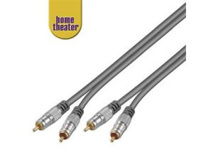 Home Theater kabel 2x CINCH - 2x CINCH 0,75m