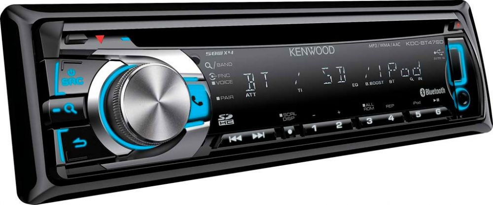 Kenwood KDC-BT47SD 1-DIN autorádio s Bluetooth/FM/CD/USB/SD