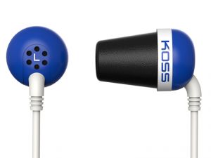 Koss THE PLUG přenosná sluchátka s doživotní zárukou - modrá
