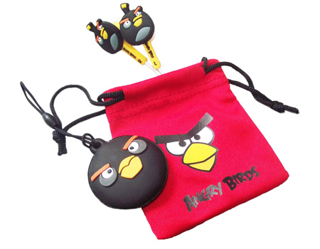 Angry Birds BLK Přenosná sluchátka do uší