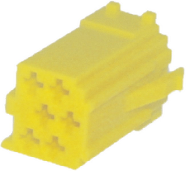 Konektor MINI ISO 6-pin bez kabelů - žlutý
