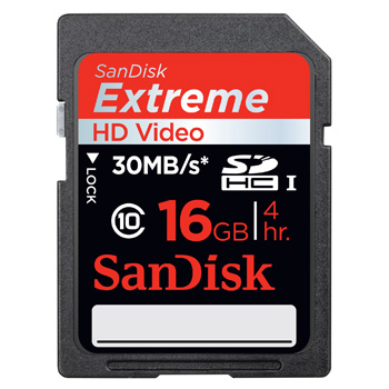 Sandisk SDHC 16GB Extreme Paměťová karta