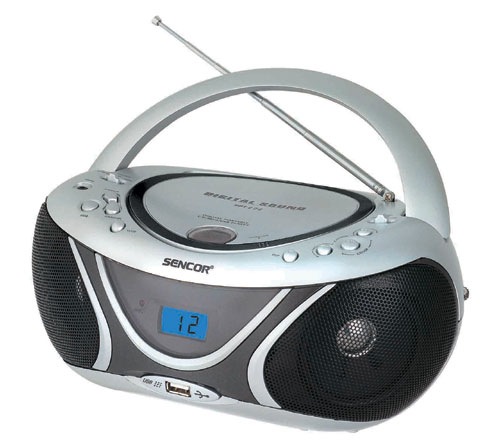 Sencor SPT222-S Přenosný radiopřijímač s CD/USB