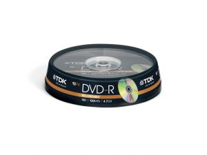 TDK DVD-R 16x 10ks Cake