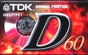 TDK D60 Audiokazeta, 60 min