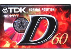 TDK D60 Audiokazeta, 60 min