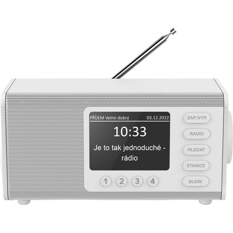 Hama DR 1000 digitální rádio - bílé