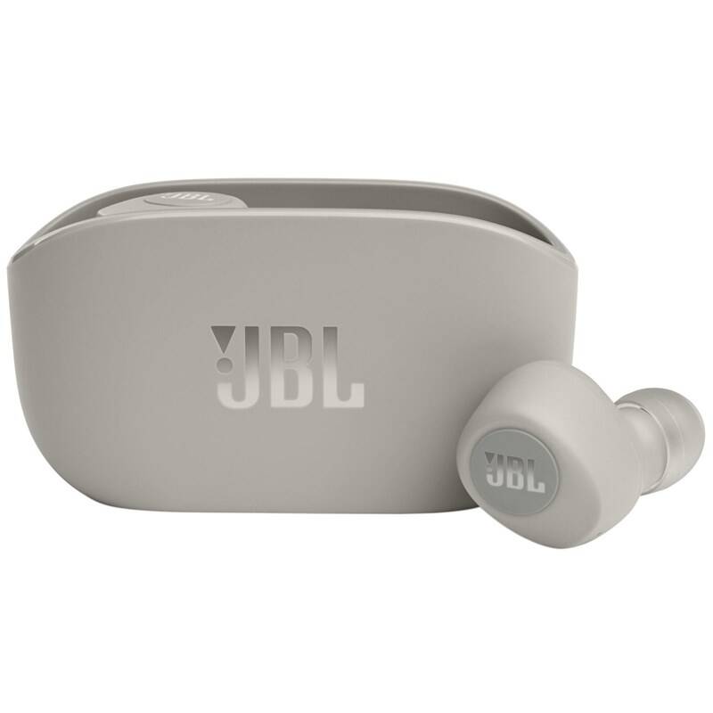 JBL Vibe 100TWS bluetooth sluchátka - Písková slonovina