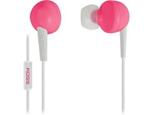 Koss KEB6ip přenosná sluchátka do uší s mikrofonem - růžová