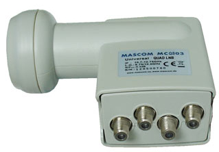 Mascom MC-QS01HD Satelitní konvertor quad