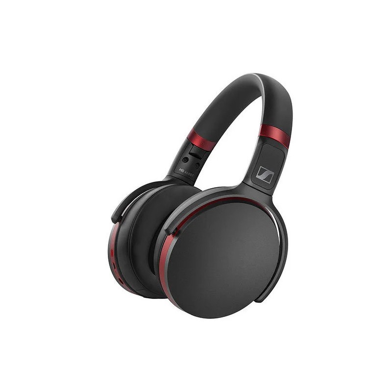 Sennheiser HD 458BT domácí Bluetooth sluchátka - černá s červenými prvky